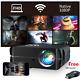 Smart Android 9.0 True 1080p Projector Wifi Bt Home Theater 8500lumens Movie Usb