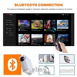 Smart Projector HD 1080P Android 9.0 WiFi Bluetooth 6000 Lumens Home Theater