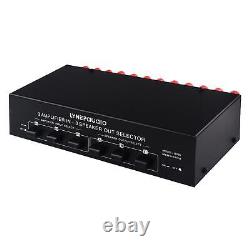 Stereo Audio Selector Audio Spiltter for Stereo Receiver System Home Theater