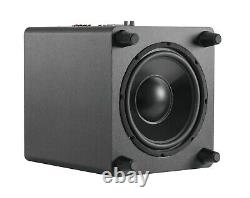TDX 10-Inch Down Firing Powered Subwoofer Home Theater Surround Sound Black 10