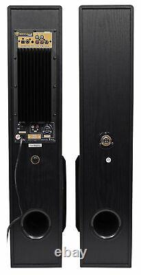 Tower Speaker Home Theater System+8 Sub For Samsung NU6900 Television TV-Black