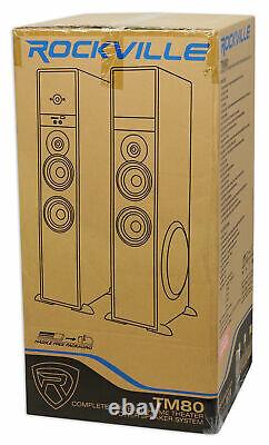 Tower Speaker Home Theater System+8 Sub For Samsung NU6900 Television TV-Black