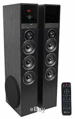 Tower Speaker Home Theater System withSub For Samsung NU6900 Television TV-Black