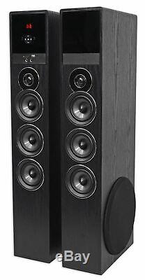 Tower Speaker Home Theater System withSub For Sony Smart Television TV-Black
