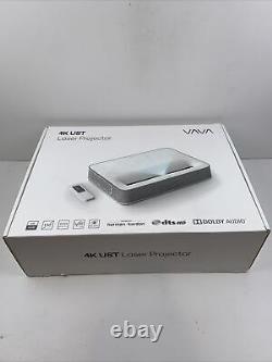 VAVA 4K UHD Smart Ultra Short Throw Laser TV Home Theater Projector (White)