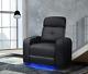 Valencia Verona Black Leather Power Reclining Home Theatre Chair