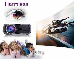 WiFi 4K 3D 1080P LED Projector Home Theater Android Bluetooth AV/TV/USB/HDMI JS