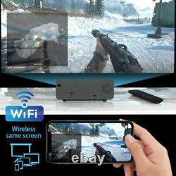 WiFi 4K 3D HD 1080P LED Projector Home Theater Cinema Bluetooth AV/TV/USB/HDMI