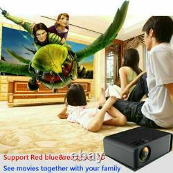 WiFi Bluetooth 3D Full HD 1080P LED Projector Home Theater Cinema AV/VGA/HDMI UK
