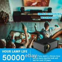 WiFi Bluetooth 3D Full HD 1080P LED Projector Home Theater Cinema AV/VGA/HDMI UK