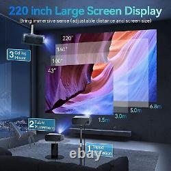 Wifi Projector 12000 Lumens 5G Bluetooth Projector, 4k Home Theatre Cinema