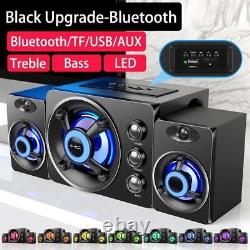 Wired Wireless Bluetooth Speakers System Home Theater Surround Soundbar LED
