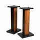 Wooden Hi-fi Speaker Stands Home Theatre Surround Sound Support 60-90cm Movable