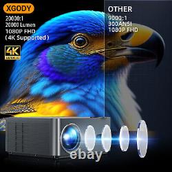 XGODY 4K Android Projector 5G Wifi Portable 20000L Autofocus Beamer Home Theater