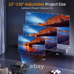 XGODY 4k Autofocus Portable Projector UHD 5G Wifi Home Theater Cinema Android UK