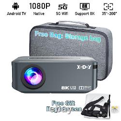 XGODY 8K UHD Projector Portable 5G WiFi Android Beamer Home Theater Multimedia