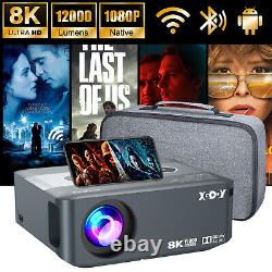 XGODY HD Projector Portable 5G WiFi 8K Beamer Home Theater With Screen HDMI USB
