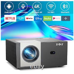 XGODY Projector Smart 18000 Lumen 5G WiFi Bluetooth UHD 4K Android Home Theater