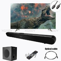 Xgody 60W Sound Bar TV Surround Soundbar Wireless Bluetooth Home Theater Speaker